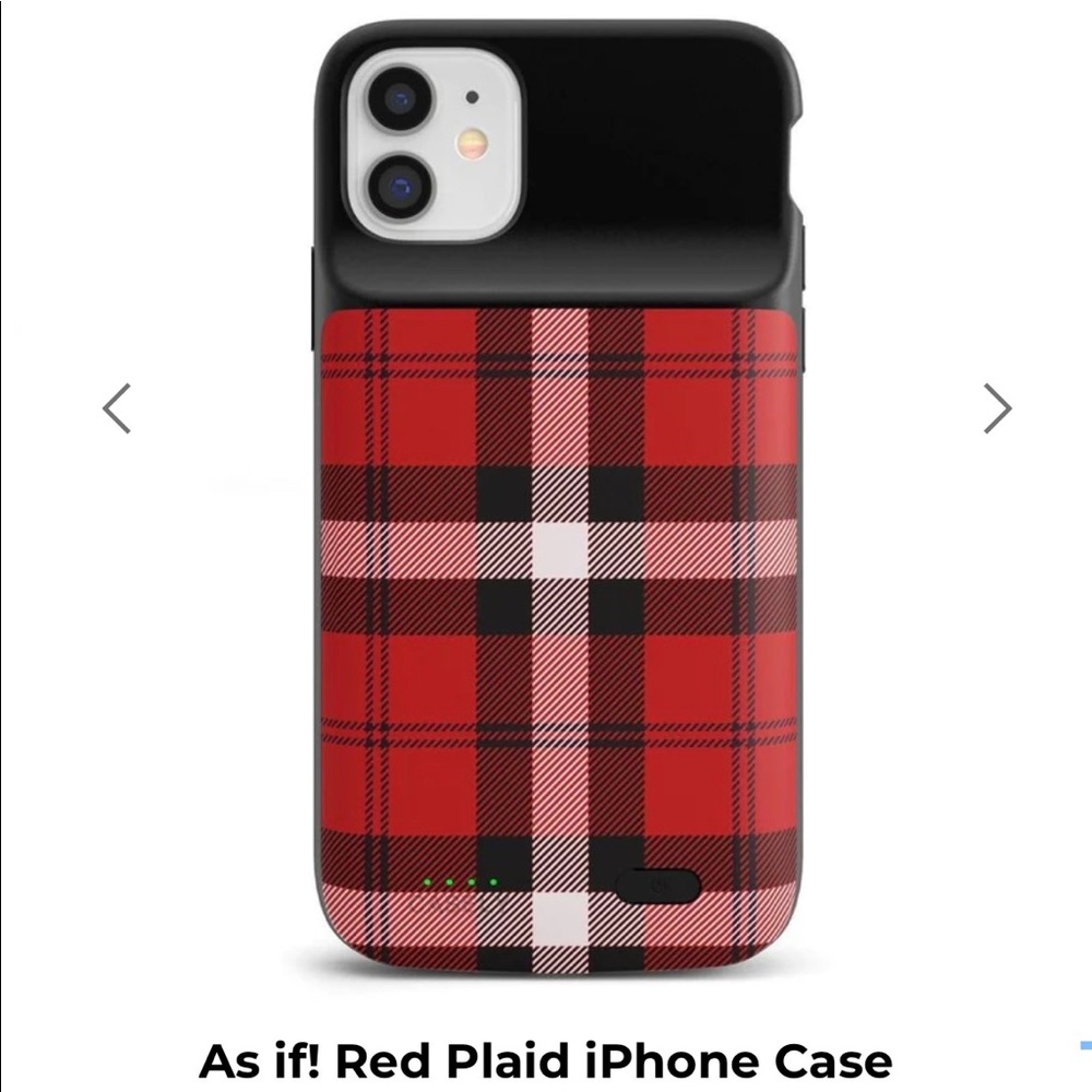 Casely Power 2.0 iPhone 11 Charging Case “As if! Red Plaid